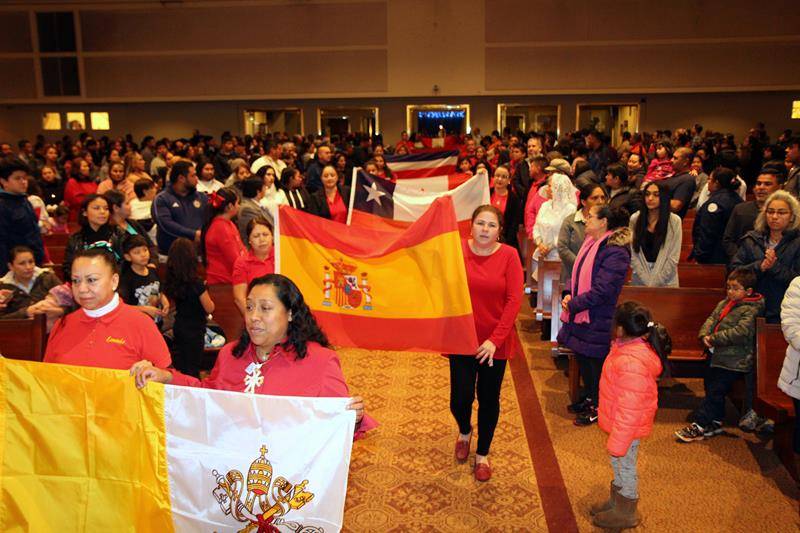 CHARLOTTE ¬— Masses for the Feast of Our Lady of Guadalupe were celebrated at St. Gabriel Church in Charlotte by Father Fidel Melo and Father Frank O’Rourke. (Photo by Carols Almeida)