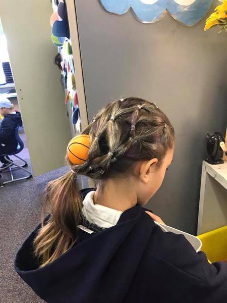 CHARLOTTE — St. Gabriel School students rocked “Crazy Hair, Hat, and Sock Day” for Catholic Schools Week. (Photo via Facebook)