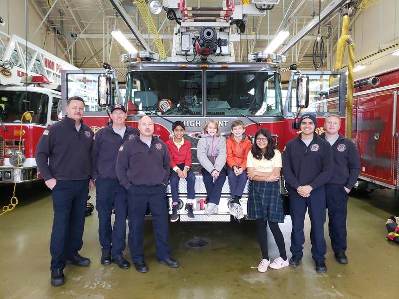 HIGH POINT — As part of Catholic Schools Week, Immaculate Heart of Mary’s focus was ‘Our Community.’ To show our appreciation, students delivered ‘Thank You’ baskets and cards to our local community servants.