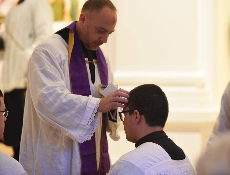 CHARLOTTE — St. Ann Church and the Charlotte Latin Mass Community marked the beginning of Lent with a low Latin Mass. In the Extraordinary Form, ashes are blessed and distributed immediately before Mass begins. (Markus Kuncoro and Mike FitzGerald)