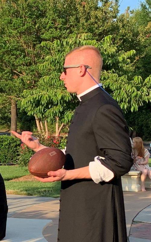 Peter Rusciolelli spent the summer at St. Mark Church.