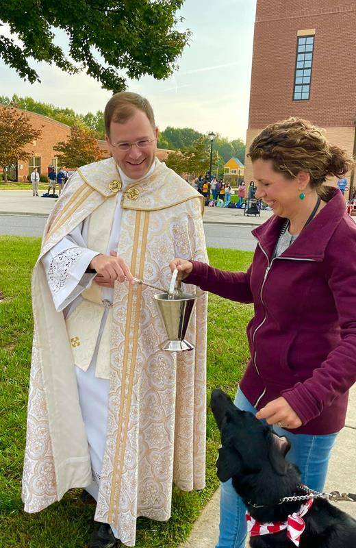 Sacred Heart Catholic School celebrated their Annual Blessing of the Animals in honor of the Feast Day of St. Francis on Oct 4th. St Francis of Assisi is the patron saint of animals, merchants and ecology.