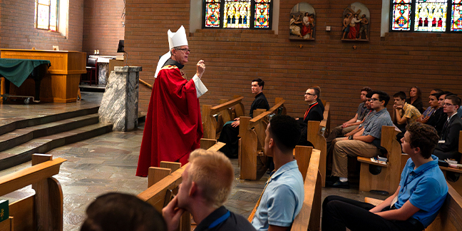 Bishop Martin visits Quo Vadis Days