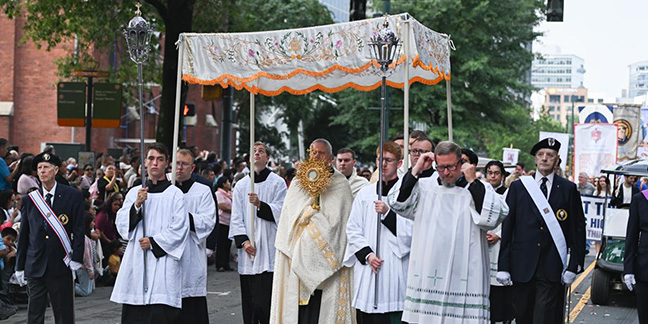 Catholics fill the streets of Charlotte for Eucharistic Procession