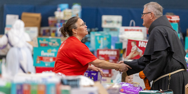 Bishop Martin surveys Helene relief efforts