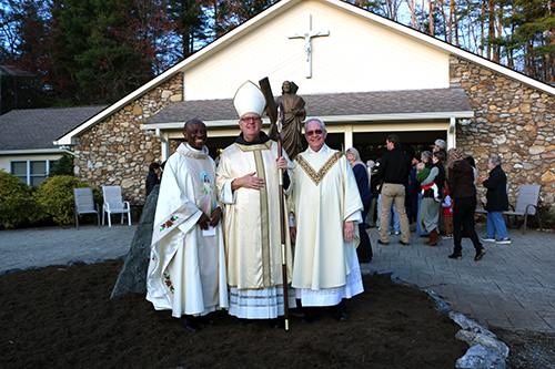 112524 St Andrew statue blessing 1