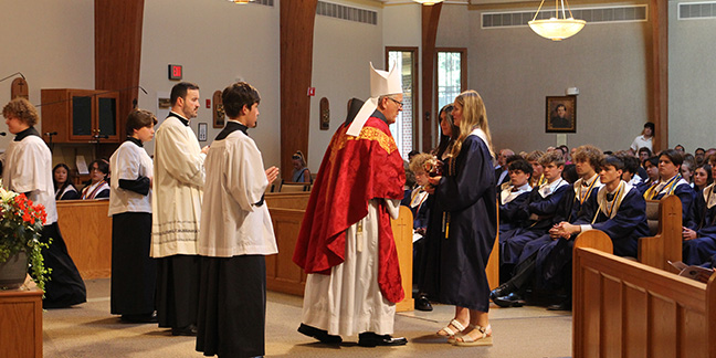 Bishop McGuinness grads should remain in Him