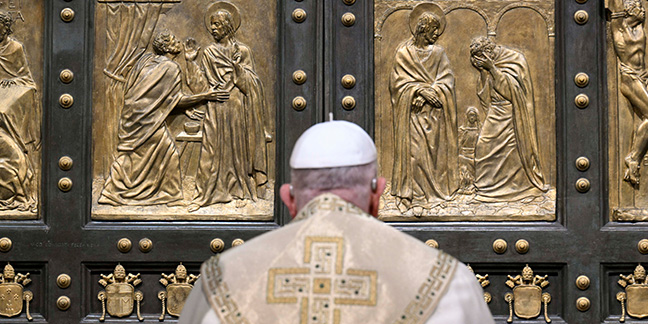 Pope opens Holy Door of St. Peter's Basilica